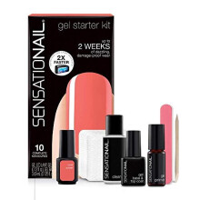 SENSATIONAIL Gel Polish Starter Kit (including lamp), Coral Sunset