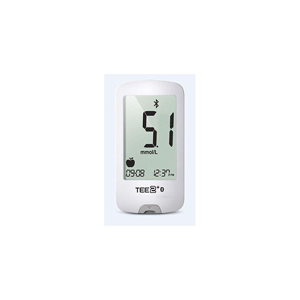 TEE2+ Blood Glucose Meter - Easy to use, Accurate, Stores 1000 Readings, Bluetooth Compatible