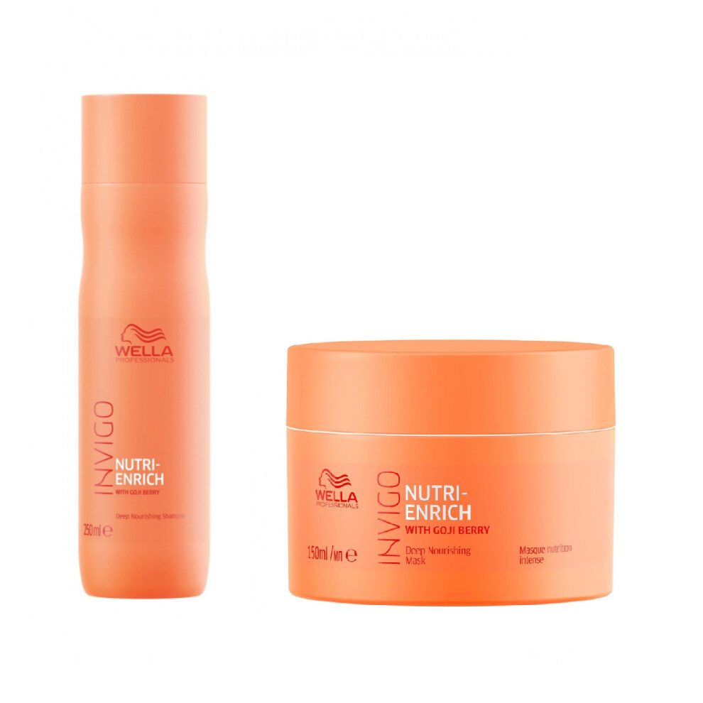 Wella INVIGO Nutri-Enrich Deep Nourishing Shampoo 250ml and Mask 150ml