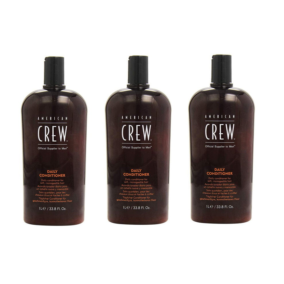 American Crew Daily Conditioner 1 Litre x3