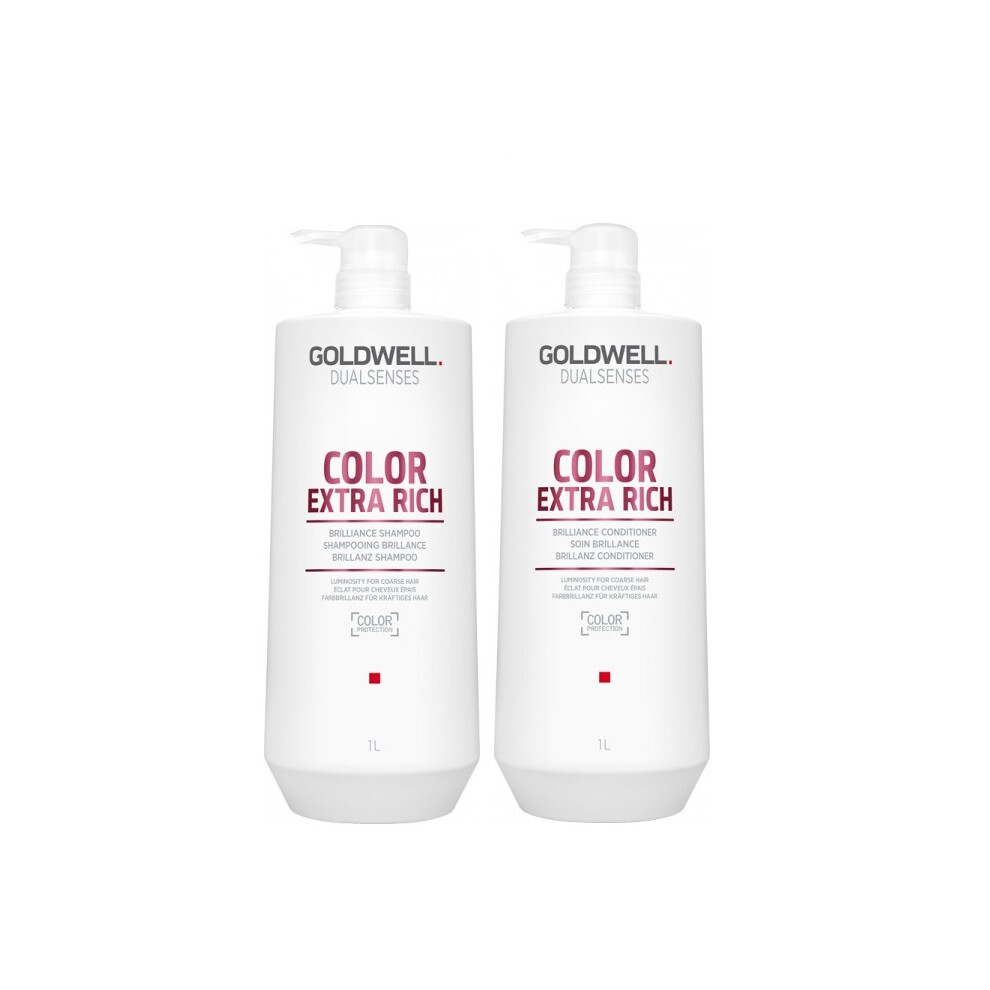 Goldwell Dualsenses Color Extra Rich Shampoo 1000ml and Conditioner 1000ml