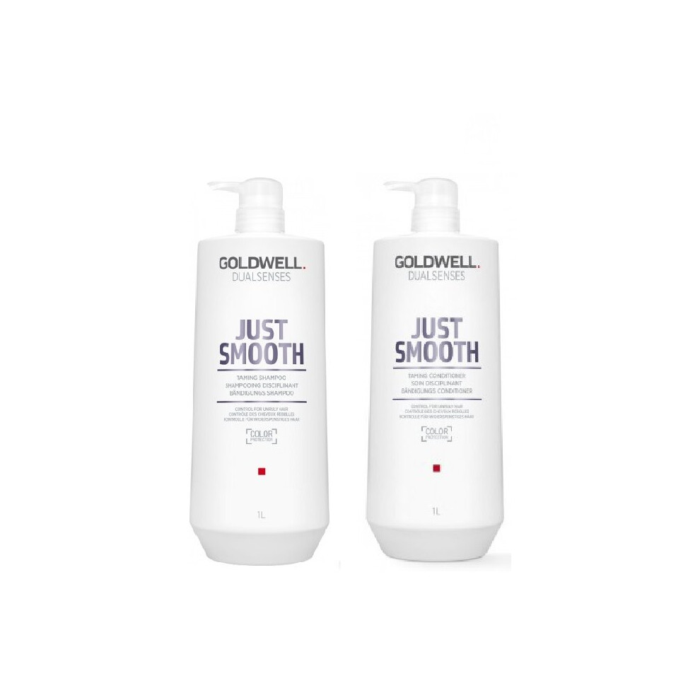 Goldwell Dualsenses Just Smooth Taming Shampoo 1000ml and Conditioner 1000ml