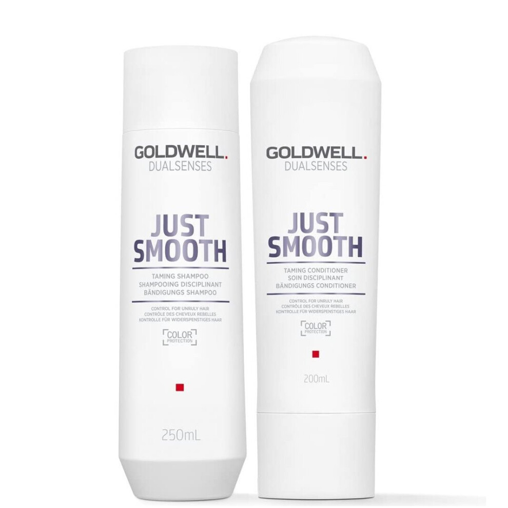 Goldwell Dualsenses Just Smooth Taming Shampoo 250Ml And Conditioner 200Ml