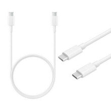 (Cable Only) Official Samsung 2 Pin 2 Amp 25 Watt Super Fast Mains Charger USB-C Data Cable In White