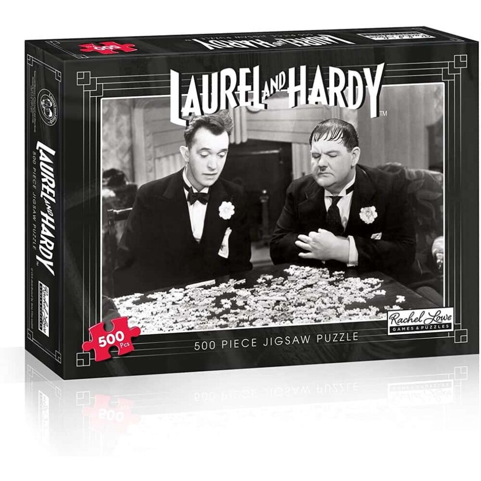 Rachel Lowe Games & Puzzles Laurel & Hardy 500 Piece Jigsaw Puzzle