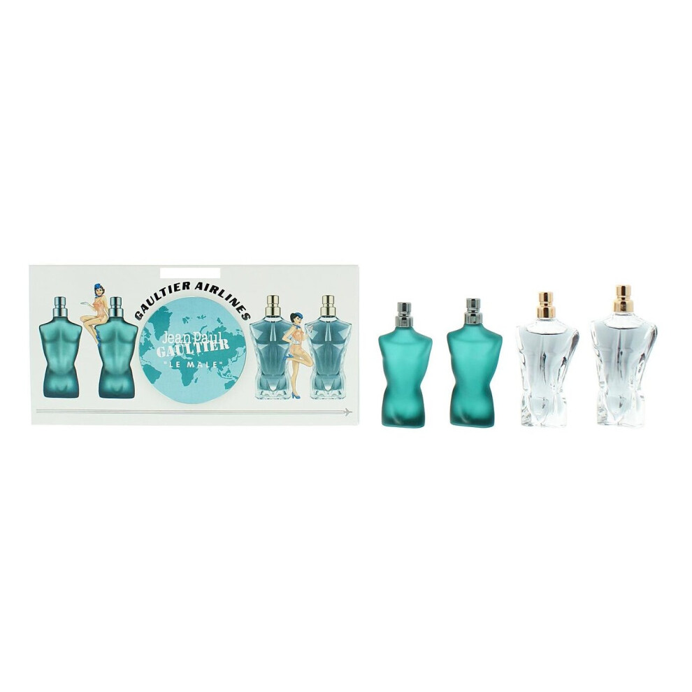 Jean Paul Gaultier Miniature Collection Set - 2 x Le Male 7ml   2 x 7ml Le Beau