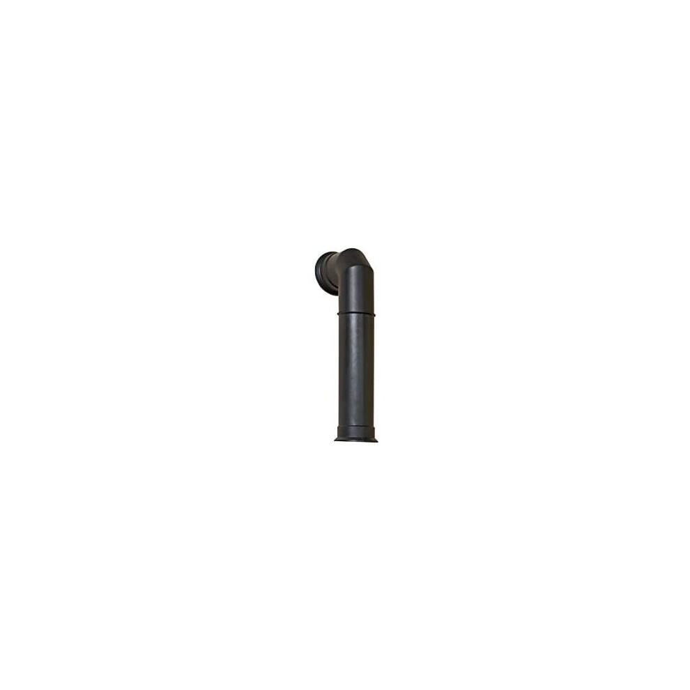 Adam Tall Angled Stove Pipe in Black