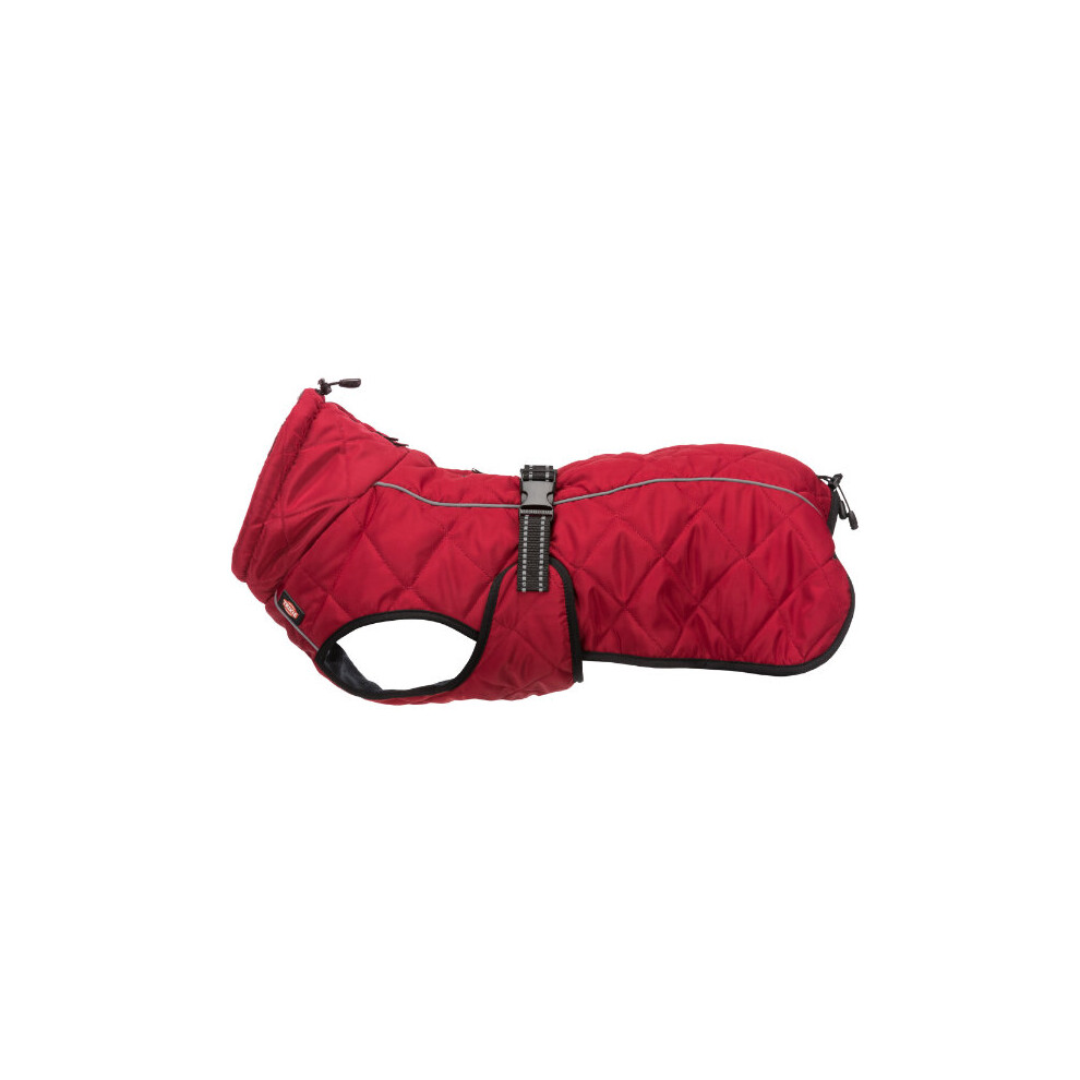 Trixie (Small - 33Cm) Warm Dog Coat, Water Repellent Jacket, Wind Resistant, Minot Red Coat