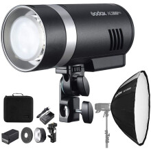 Godox AD300 Pro with AD-S85 Silver Softbox