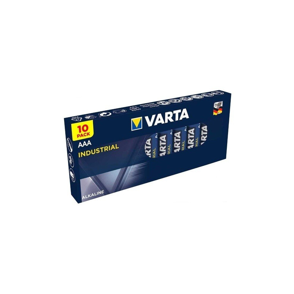 Varta AAA Industrial Alkaline Batteries LR03, MN2400, MICRO MINI,10