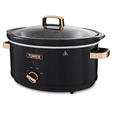 Tower T16019RG Slow Cooker 6.5L Black and Rose Gold