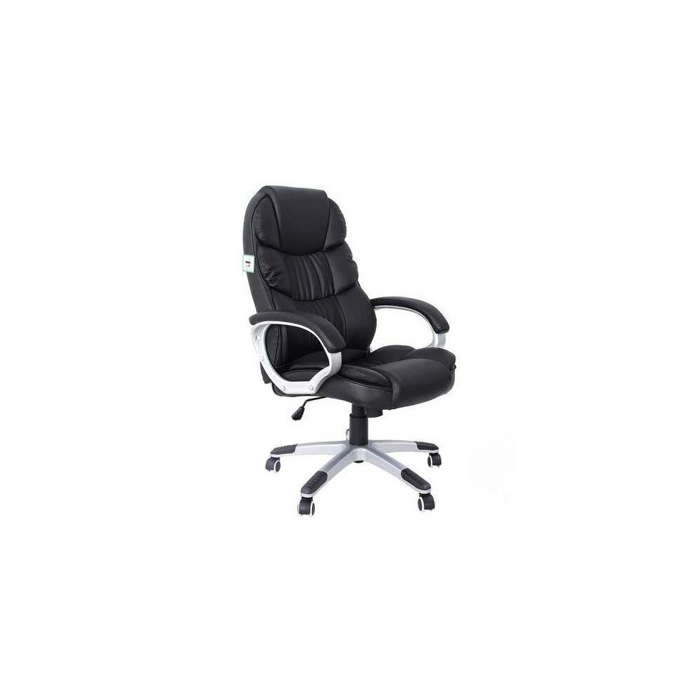 Songmics office executive swivel chair with 76 cm high back large seat and tilt function computer chair pu black obg24buk discount