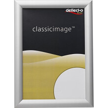 Deflecto SFA4S A4 Wall Snap Frame/Poster Holder - Silver