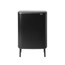 Brabantia Bo Touch Bin Hi Recycling 2x30 Liter, Mattschwarz