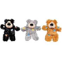 KONG Softies Patchwork Bear Cat Toy (Assorted Designs)