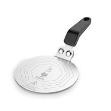 Bialetti Moka Induction Saucer Adapter for Small Cookware and Coffee Maker, 6 Cups, Diameter 13 cm, Steel