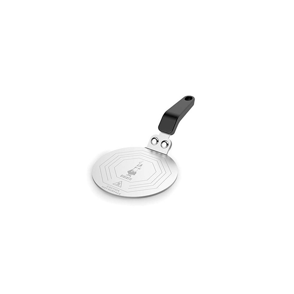 Bialetti Moka Induction Saucer Adapter For Small Cookware And Coffee Maker, 6 Cups, Diameter 13 Cm, Steel