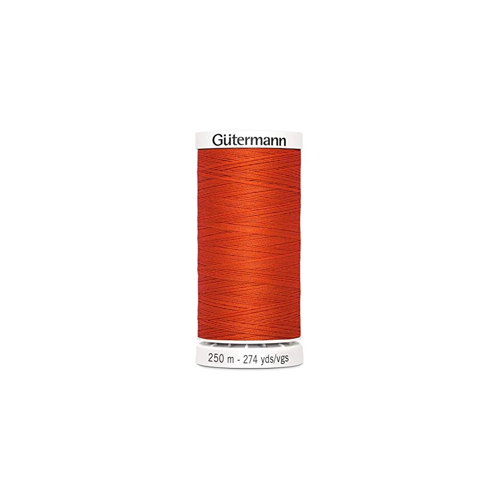 Gutermann Sew All Polyester Thread, 250Mtr, Vivid Orange (0155)