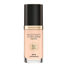 Max Factor Facefinity 3-in-1 All Day Flawless Liquid Foundation, SPF 20 - 10 Fair Porcelain, 30 ml