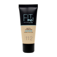 Maybelline Fit Me Matte and Poreless Foundation, 112 Soft Beige