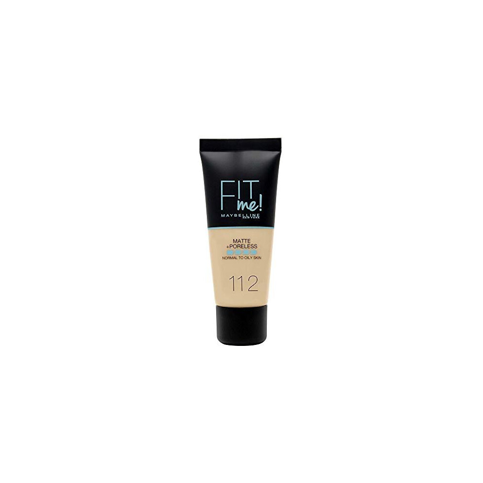 Maybelline Fit Me Matte and Poreless Foundation, 112 Soft Beige