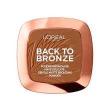 LâÃÃOreal Paris Bronzer - Back To Bronze Matte Bronzing Pressed Powder, Shimmer Free, Medium, Compact Case with Mirror and Brush Included