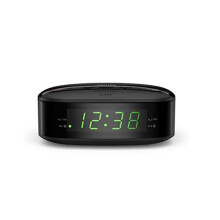 Philips Clock R3205/12: Dual Alarm, Sleep Timer, FM Digital Radio, Compact Design, Battery Safety - 2020/2021 Model
