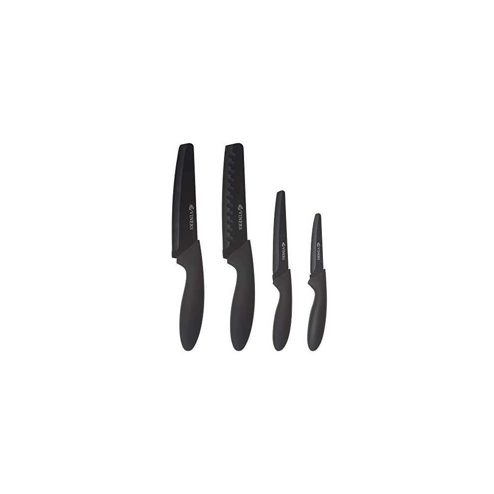 Viners 0305.216 Assure 4 Piece Knife Set, Stainless Steel, Non-Stick Blades, 10 Year Guarantee