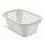 Addis Addis Rectangular Laundry Basket in White 1