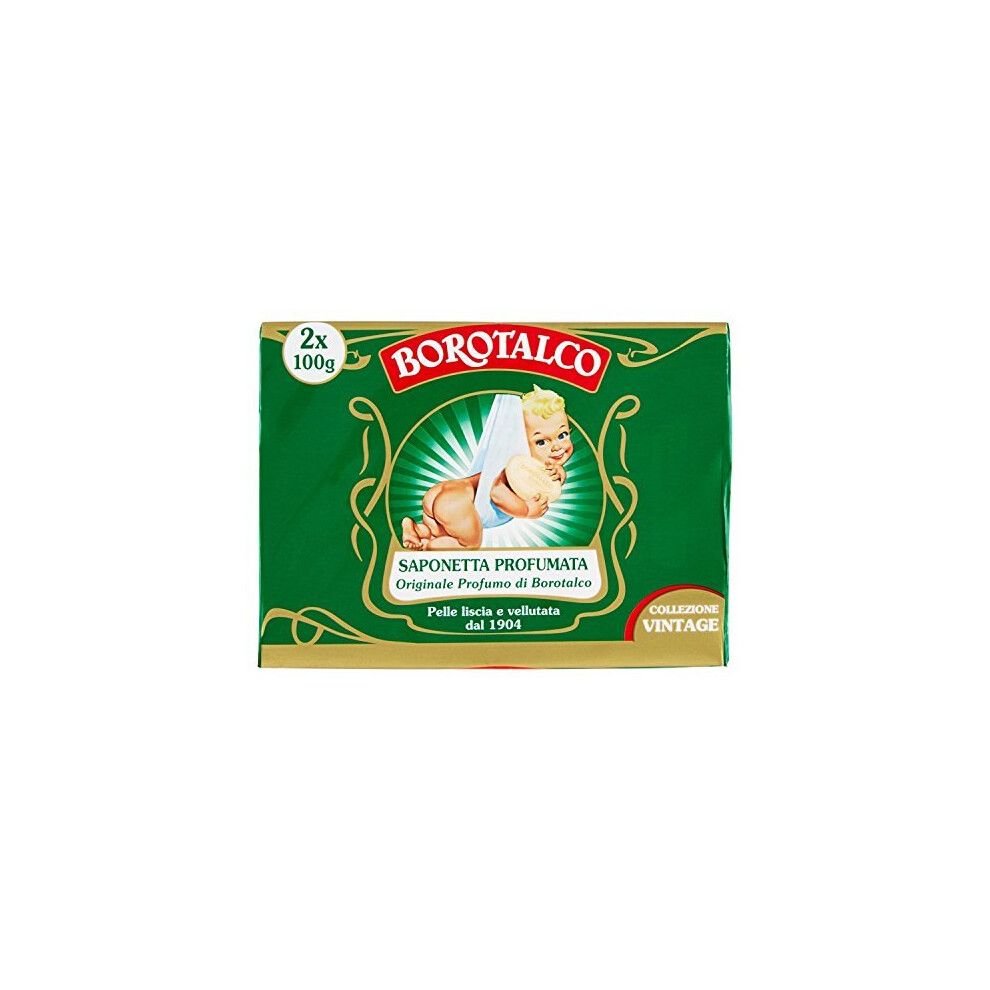 Borotalco Talcum Powder Soap SolidãÃ¢Â Ã¢ÃÃÃÃ¢Â Duetto 2ÃÃ¢Â X 100Gr