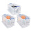 Really Useful Really Useful Box 2x 84 Litre + 1x64 Litre Storage Box Clear 1