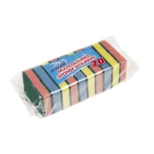 Pack of 20 Sponge Scourer Washing Up Sponges