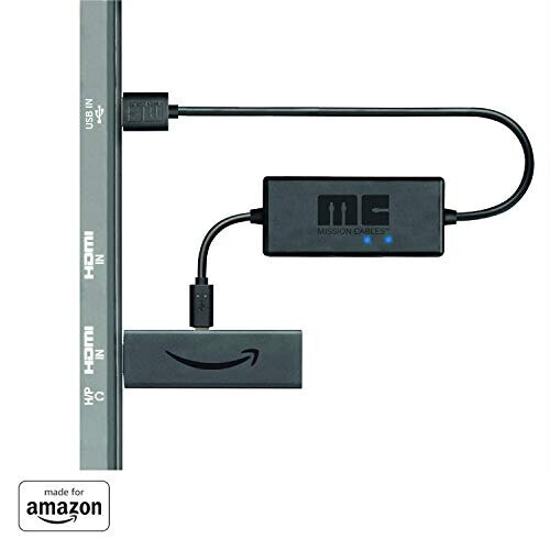 Mission USB Power Cable for Amazon Fire TV 4K (Eliminates the Need for AC Adapter)