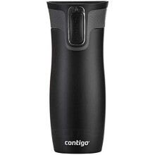 contigo West Loop Autoseal - Taza de viaje de acero inoxidable con termo al vac o, a prueba de fugas, con tapa f cil de limpiar y sin BPA, 470 ml