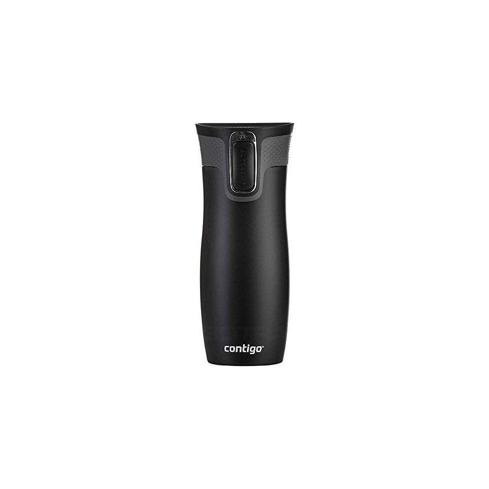 Contigo West Loop Autoseal Travel Mug, Stainless Steel Thermal Mug, Vacuum Flask, Leakproof Tumbler, Coffee Mug with BPA Free Easy-Clean Lid, 470 ml,