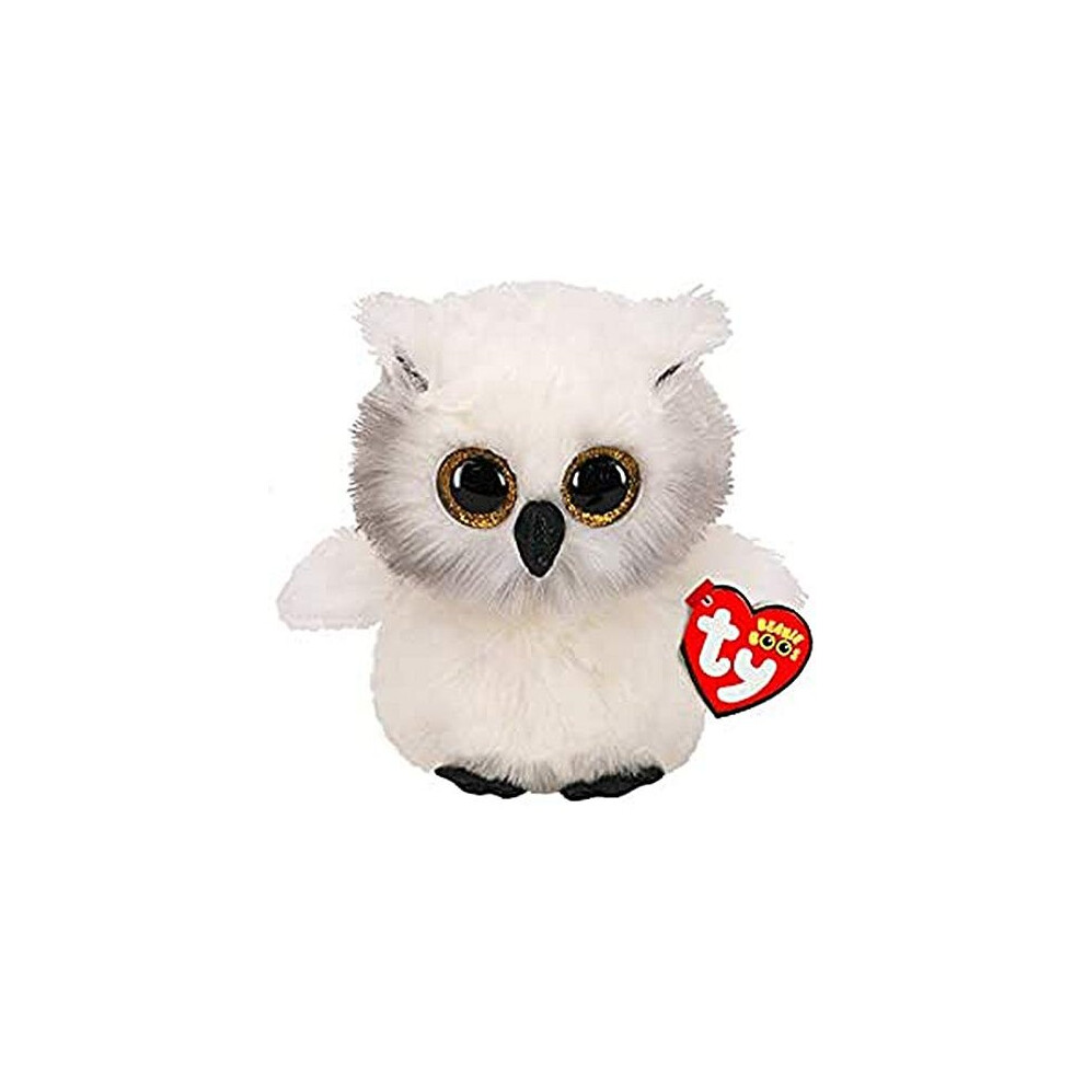 Ty Uk Ltd 36480 Austin Owl - Boo Med Plush Toy, Multicoloured, 24Cm