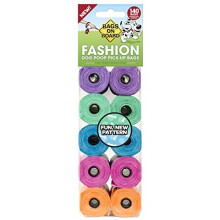 Bags on Board Strong, Leak Proof Dog Poop Pick-up Bags - Fashion Print (140 Bags)
