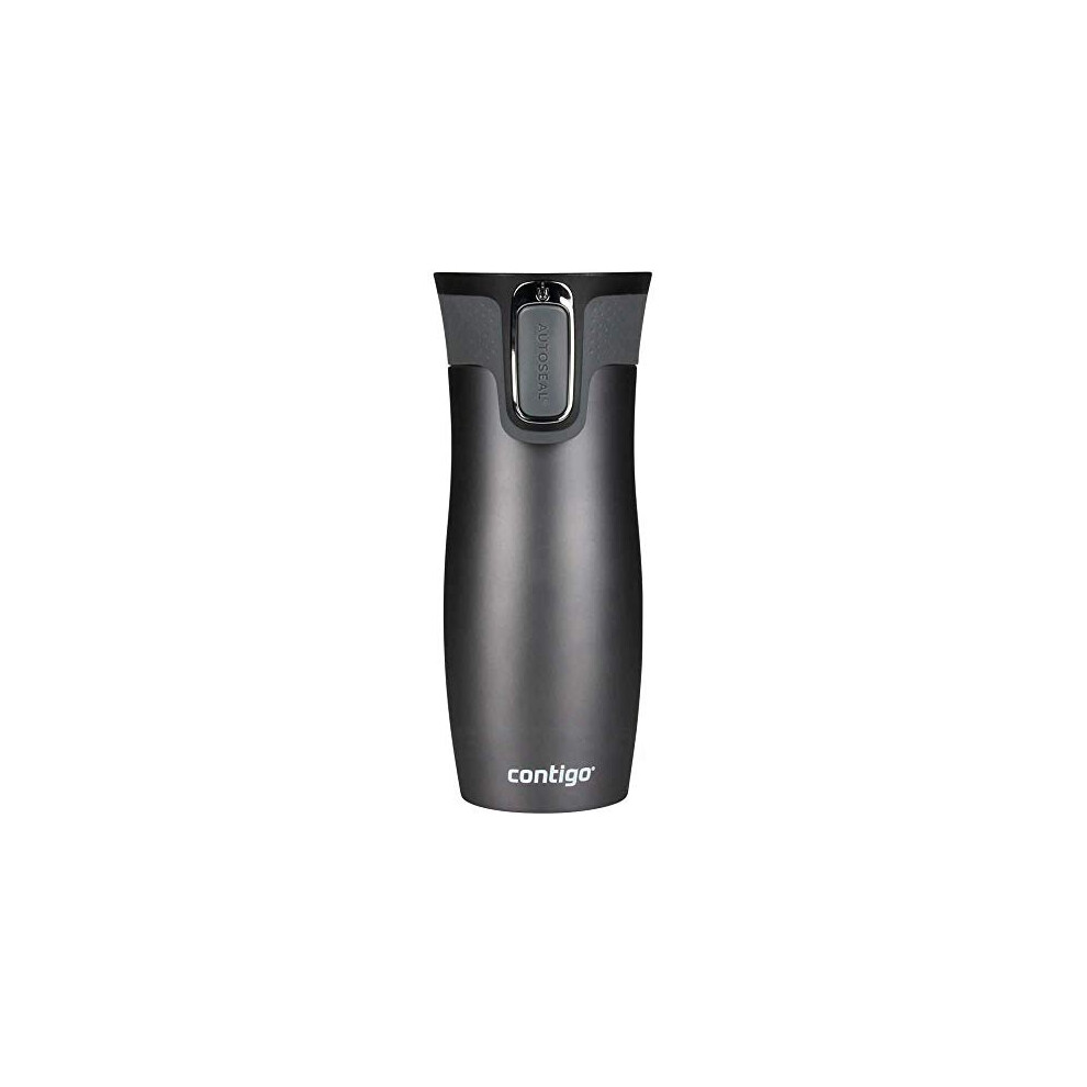 Contigo West Loop Autoseal Travel Mug, Stainless Steel Thermal Mug, Vacuum Flask, Leakproof Tumbler, Coffee Mug with BPA Free Easy-Clean Lid, 470 ml,