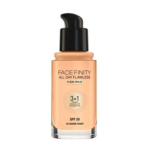 Max Factor Max Factor Facefinity All Day Flawless 3 In 1 Foundation SPF20 30ml - 44 Warm Ivory