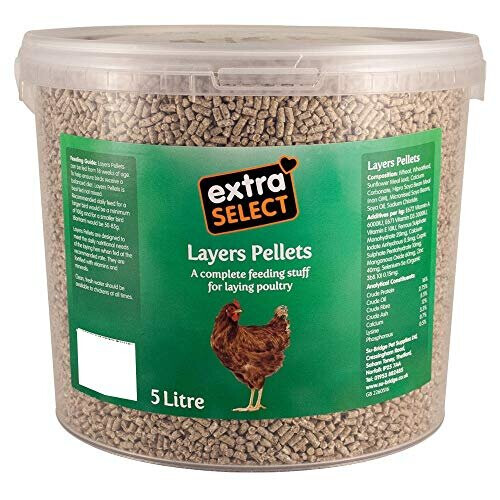 Extra Select Complete Layers Pellets Poultry Feed Tub, 5 Litre