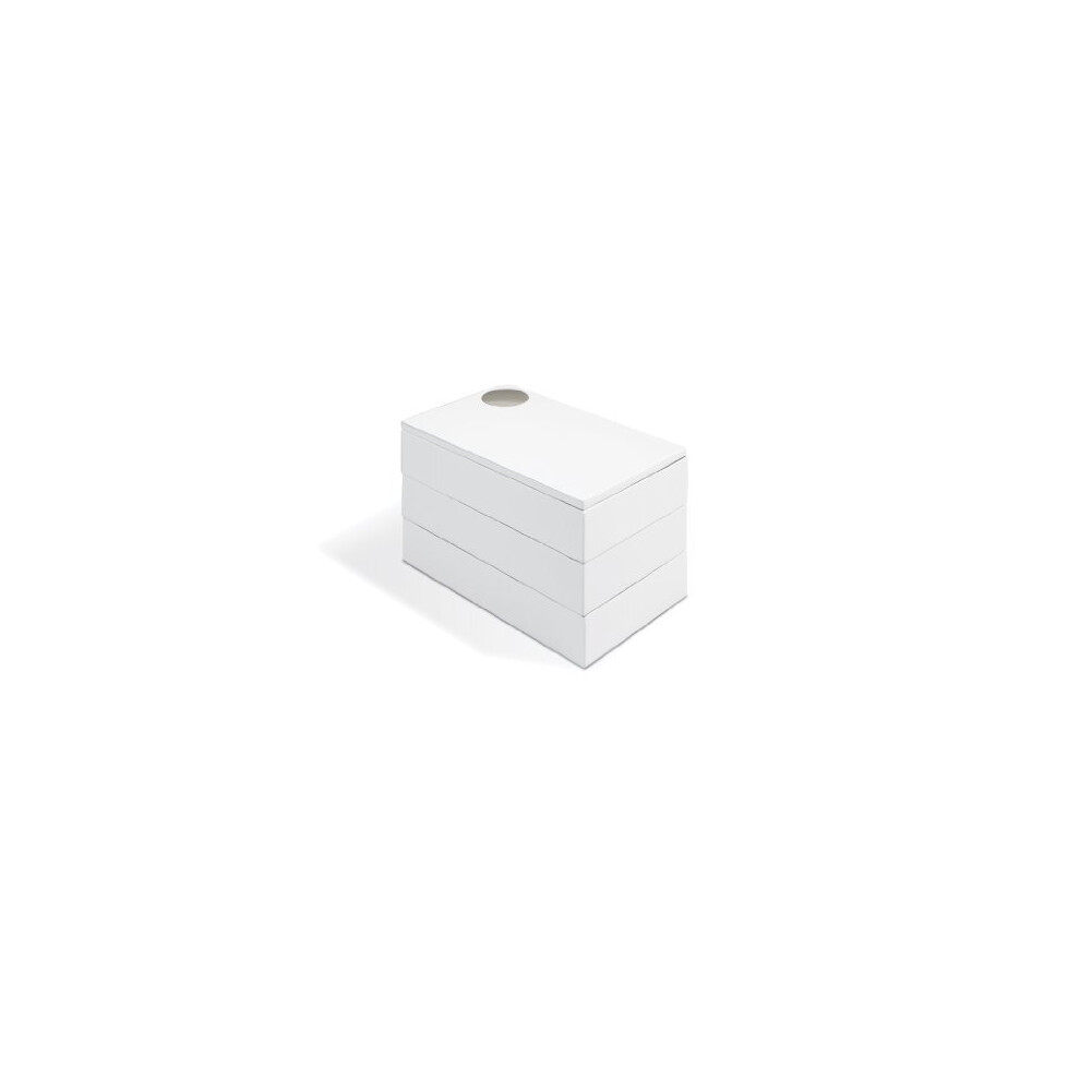 Umbra Spindle Storage Box, White