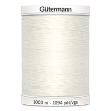 Gutermann Sew All Polyester Thread, 1000Mtr, Bridal White (0111)