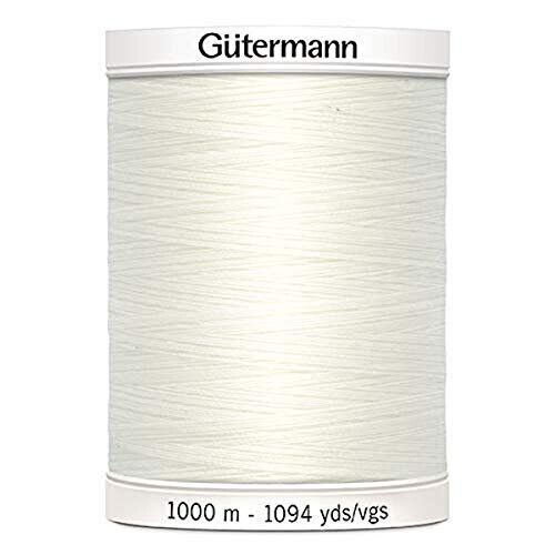 Gütermann Gutermann Sew All Polyester Thread, 1000Mtr, Bridal White (0111)