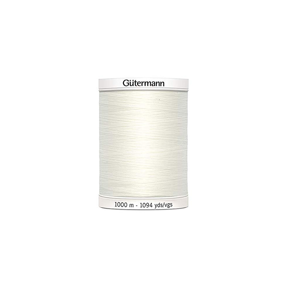 Gütermann Gutermann Sew All Polyester Thread, 1000Mtr, Bridal White (0111)