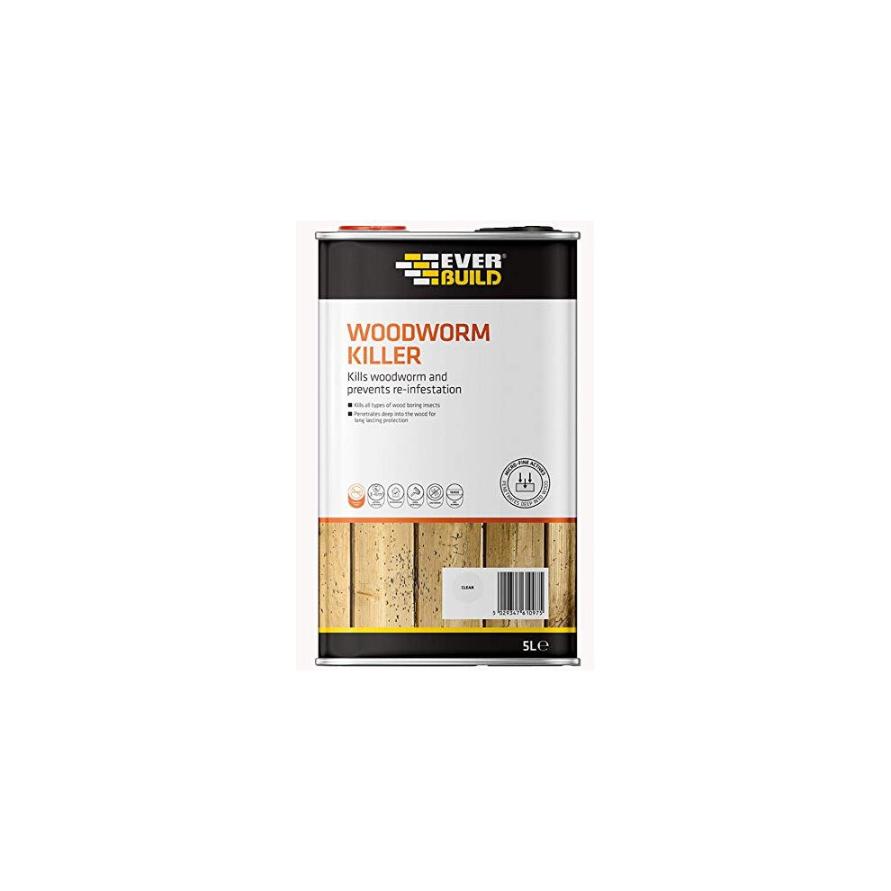 Everbuild Evbljworm05 Woodworm Killer 5 Litre
