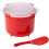 Sistema Sistema Microwave Rice Cooker, 2.6 L - Red/Clear 1