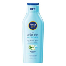 Nivea SUN After Sun Moisturising Soothing Lotion (400 ml), Cooling Moisturiser with Aloe Vera, Naturally Soothing After Sun Care with 24-Hour Effectiv
