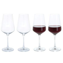 Dartington Crystal - Cheers Crystal Red Wine Glasses, Set of 4