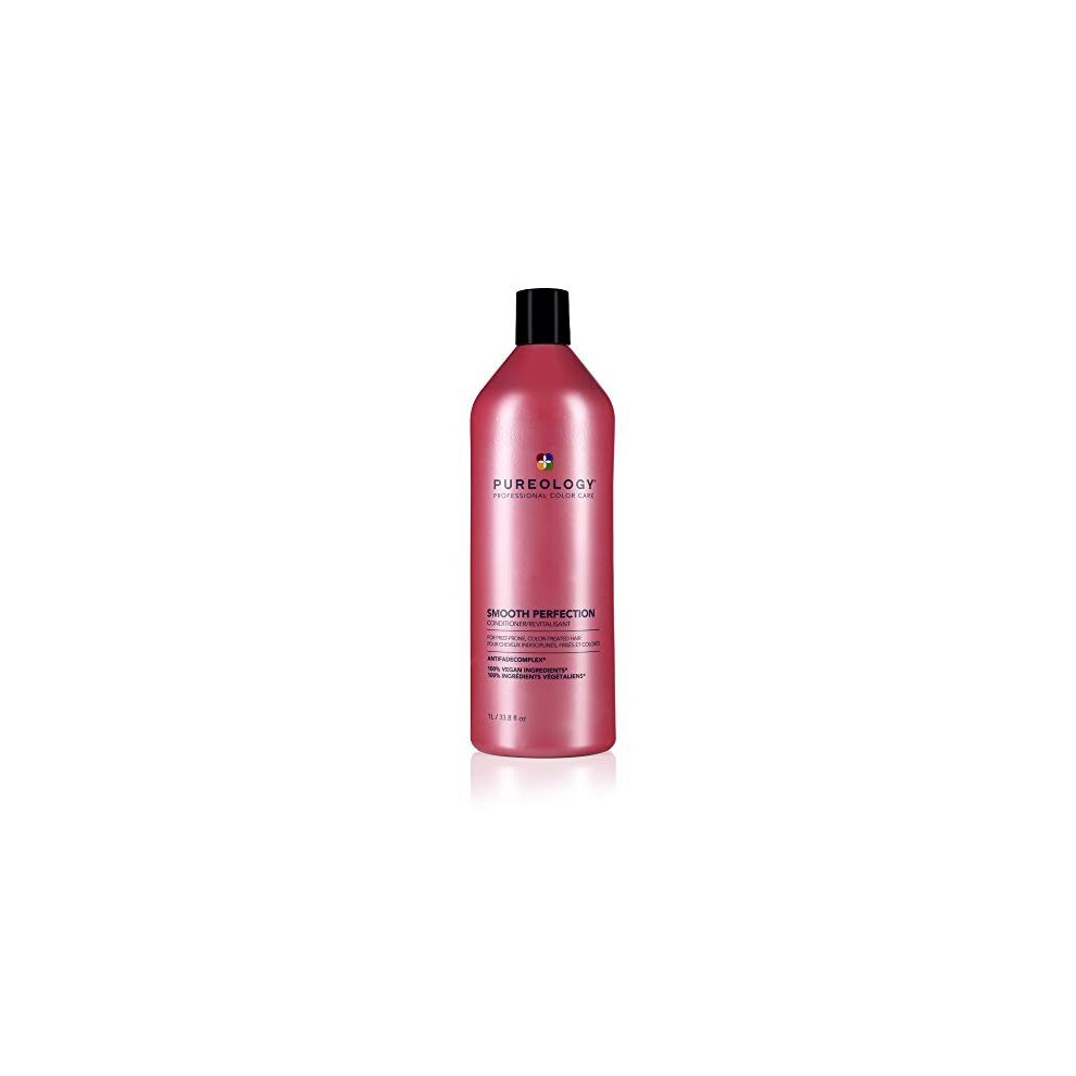 Pureology | Smooth Perfection Conditioner | For Frizz-Prone, Colour Treated Hair | Vegan 1000ml