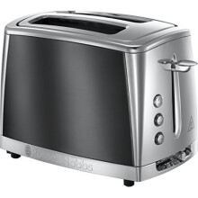 Russell Hobbs 23221 Luna Two Slice Toaster, 1500 W, Grey